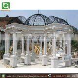 Marble Garden Stone Gazebo With Iron Roof thumbnail-1