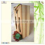 First Class Cutting Chinaberry Poplar Made Wine Box thumbnail-3
