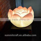 Resin Oriental Style Lotus Table Lamp thumbnail-3