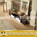 Luxury Stone Top Modern Iron TV Stand thumbnail-3