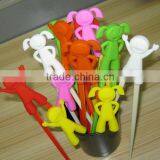 2013 Colorful Hot Sale Couple Cute Silicone Chopsticks Doll thumbnail-1