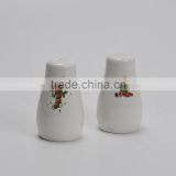 Promotional Ceramic Christmas Items, High Quality Salt And Pepper with customized printing