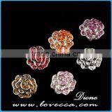 Crystal Snaps on a Connectors- Bracelet Connectors Snaps Button Jewelry thumbnail-1