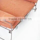 RH-4736 Metal Frame Scroll Rmovable Zippered Covers Comfort Pet Safa Dog Bed thumbnail-5