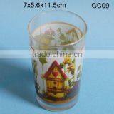 Glass Cup for Water With Decal GC09 thumbnail-1