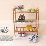 Three Layers Wooden Shoes Display Shelf thumbnail-3