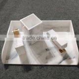 High Quality Handmade Marble Acrylic Document Tray/Marble Acrylic Stationary thumbnail-2