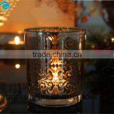 Laser Sliver Glass Tealight Candle Holders thumbnail-6
