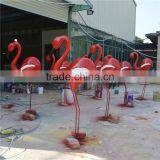 Garden Decoration Animals Resin Crafts Fiberglass Flamingo Statue thumbnail-2