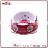 Round Shaped OEM Logo Designer Personalized Melamine Cat Bowl Without Rubber Ring thumbnail-1