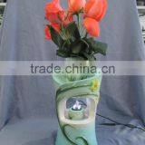 Resin Flower Table Water Fountain With Vase thumbnail-1
