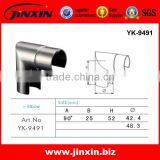 Jinxin Stainless Steel 304/316 Glass Railing Channel Pipe Fittings, Channel Elbow YK-9491 thumbnail-1