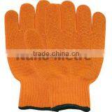 NMSAFETY Trade Assurance 7 Gauge Sharp Yellow Polyester Inner Liner Gloves With Grip Net PVC With Cheapest Prices thumbnail-1