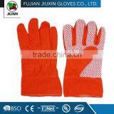 Drill Cotton and PU Leather Garden Gloves thumbnail-5