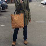 Washable Kraft Paper Fabric Bag thumbnail-3