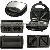 Professional Changeable Plate Sandwich Maker 3 in 1 thumbnail-2