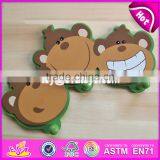 2017 New Design Cartoon Animal Wooden Baby Coat Hangers W09B075 thumbnail-4