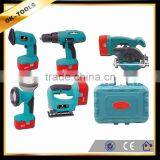 New 2014 Combination Tool Box Manufacturer China Wholesale Supplier 18V 5 Pcs Power Tool Sets