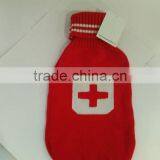 Knitted Hot Water Bottle Cover Christmas Water Bags Cover thumbnail-1