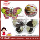 Butterfly Chocolate Cup with Biscuits