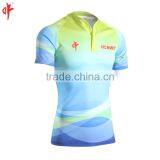 Full Sublimation Uniforms,Rugby t Shirt,Plain Sky Blue Jersey Football Shorts thumbnail-3