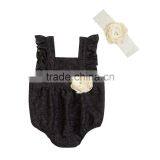 Fashion Design 100% High Quailty Floral Lace Baby Romper Baby Clothes Lace Outfit thumbnail-5