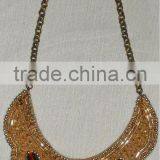 Yellow and Red Beads Necklace thumbnail-1