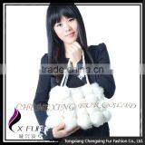CX-H-11A Fashionable Ladies Genuine Rabbit Fur Lady Fashion Handbag thumbnail-5