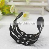 2015 Jewelry Gunmetal Hollow Flower Cuff Bangle for Girls thumbnail-3
