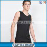 Black Custom Mens Gym Tank Top Wholesale