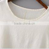 Simple Latest Children Dress Designs Girls Plain White Princess Party Dresses Baby Linen Clothing Wholesale thumbnail-3