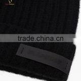 Black Color New ArrivaL Cashmere Knitted Winter Hats thumbnail-3