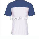 140gsm Jersey Men's Custom t Shirt With Double Color Pieces Stitching thumbnail-4
