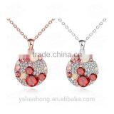 Fashion Zircon Inlaid Pendant Necklace thumbnail-2