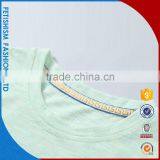 China Supplier O-Neck Style Customized Color Light Cyan Cool T-shirt Boy t Shirts Fancy for Little Boys thumbnail-2