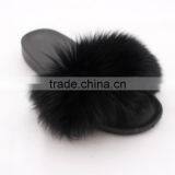 Myfur Real Fox Fur Slides Real Fox Slippers Women Rubber Fur Sandals thumbnail-4