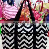 Chevron Diaper Bag Zig Zag Diaper Bag Chevron Nappy Bag Chevron Tote Bag thumbnail-3