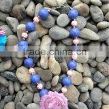 Purple Pink Girls Chunky Necklace, Girls Bubblegum Chunky Necklace, Girls Chunky Bubble Gum Bead Necklace,Chunky Bead Necklace thumbnail-1