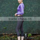 2016 Fashion Wholesale Gray Bandage Surplice Neck Chinlon Cropped Jacket for Womens thumbnail-6