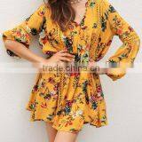 2017Alibaba Wholesale Cotton High Waist One-piece New Model Girl Dress thumbnail-1