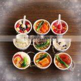 Creative Simulation Food Small Pendant Non - Ceramic Student Book Bag Hanging Jewelry Wholesale