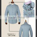 Green Checked 100% Cotton Casual Men Shirts thumbnail-1