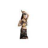 Printing Milk Silk Tribal Belly Dance Clothing , Exquisite Tribal Dance Wear thumbnail-1