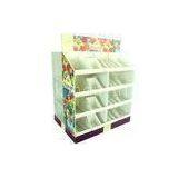 PDQ Floor Corrugated UV-coating Cardboard Display Racks Units for Greeting Card thumbnail-1