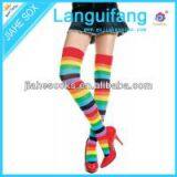 Rainbow Color Over Knee Girls Socks thumbnail-1
