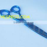 Blue Titanium Coating Digital Stripe Scissor