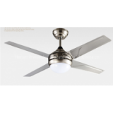 48inch Nickle and Brass Ceiling Fan Light with Remote.