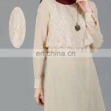 Ladies Tunic Top Wholesale Ladies Cream Lace Tunic Top Shirt Chiffon One Size Plus Loose Blouse thumbnail-5