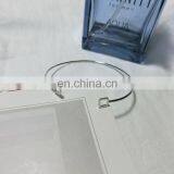 Hollow Triangle Square Geometric Opening Alloy Bangle Bracelet thumbnail-4