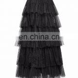 Gothic Victorian Punk Rave Black Long Skirt-crinoline Q-317 thumbnail-3